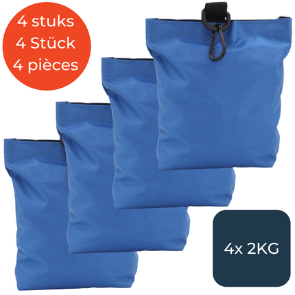 Sac de sable bleu - Lot de 4 pièces de 2 kg