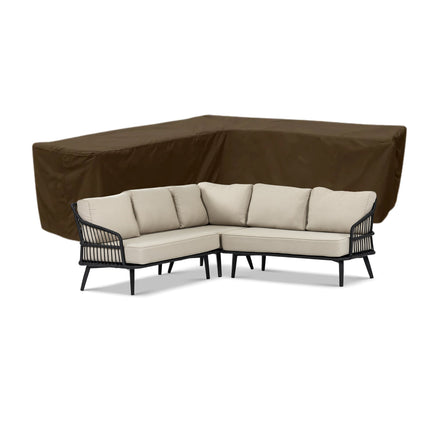 Tuinbankhoes gelijke zijden 600D Luxe Donker Bruin