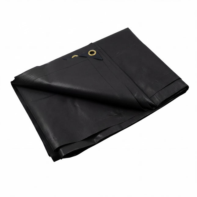 Bâche PVC 400 g/m² – Bâche de protection – Bâche de chantier – Noire