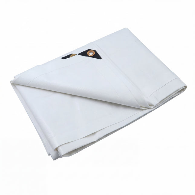 Bâche PVC 400 g/m² – Bâche de protection – Bâche de chantier – Blanche