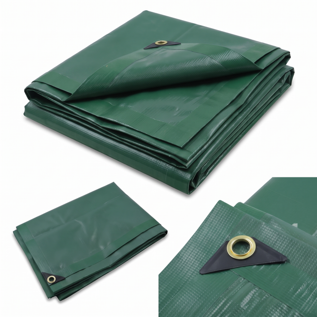 Bâche PVC 400 g/m² – Bâche de protection – Bâche de chantier – Verte