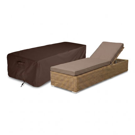 Housse de lit de jardin 600D luxe brun foncé