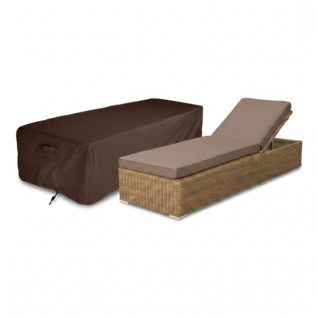 Housse de lit de jardin 600D luxe brun foncé