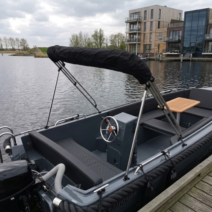 Bimini Top 4 Arceaux Noir Qualité Lourde 600D