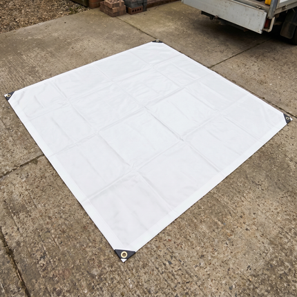 Bâche PVC 400 g/m² – Bâche de protection – Bâche de chantier – Blanche
