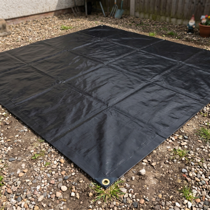 Bâche PVC 400 g/m² – Bâche de protection – Bâche de chantier – Noire