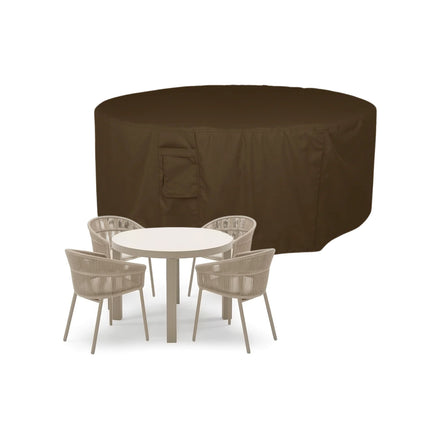 Tuinsethoes rond 600D Luxe Donker Bruin