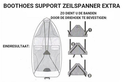Accessoires Zeilspanner Bootzeil Support Pole Extra
