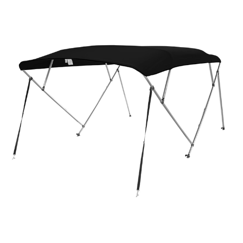 Biminitop Biminitop 4-Boogs Zwart Zware Kwaliteit 600D