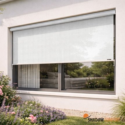Zonwerend Rolgordijn voor Buiten - Arctic White