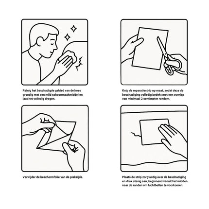 Reperatiestrip beschermhoes