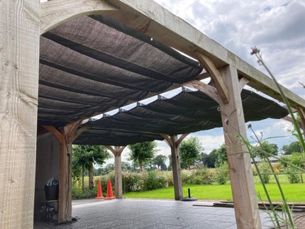 Schaduwdoeken Harmonicadoek Carbon Black