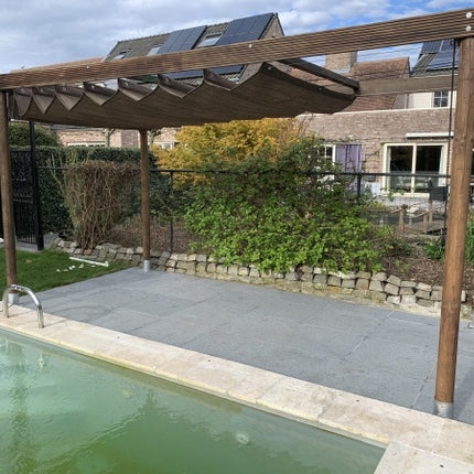 Schaduwdoeken Harmonicadoek Carbon Black