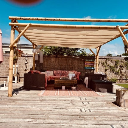 Schaduwdoeken Harmonicadoek Sahara Sand