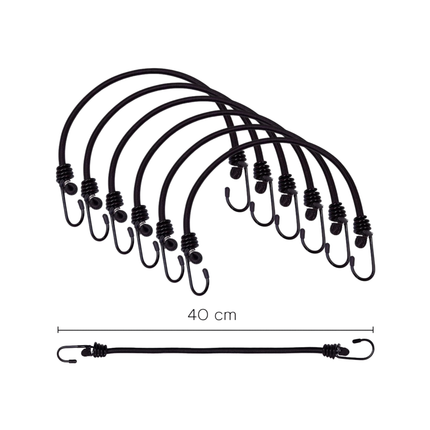 Set mit 6 elastischen Spannbändern