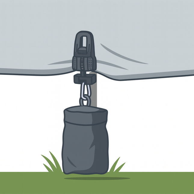 Lot de 6 sacs de lestage noirs